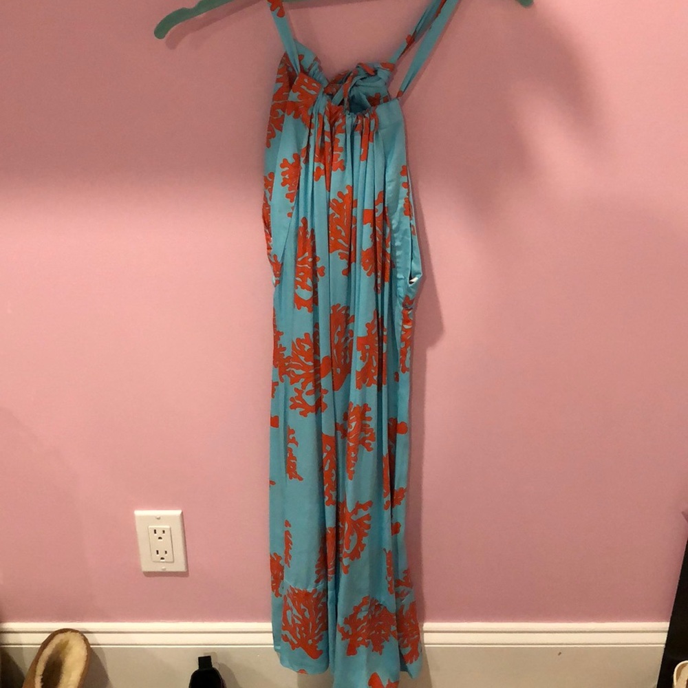 Blue and Coral  Escapada Dress
